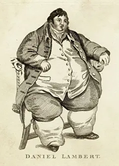 19th Century Portraits Drucke: Daniel Lambert (3)
