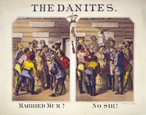 Antique Print Collectors Item Drucke: The Danites