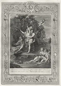 Classical Historical Art Drucke: Daphne Becomes Laurel