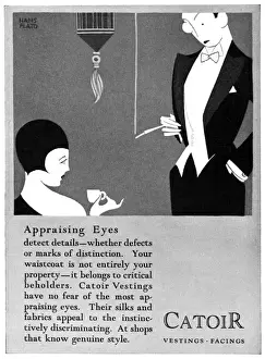 Vintage Coffee Culture Drucke: Dapper Gent with Monocle
