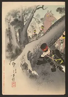Antique Japanese Prints Online Drucke: The daring Lt. General Tachimi