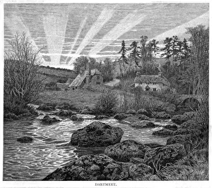 Dartmoor Scenery Drucke: DARTMEET