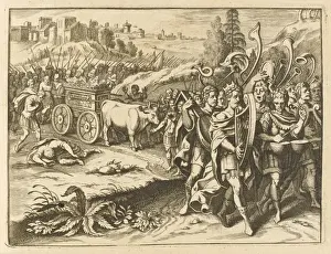 Historical Bible Events Drucke: David Brings Back Ark