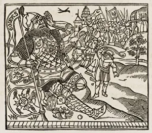 Old Testament Art Prints Drucke: David Downs Goliath