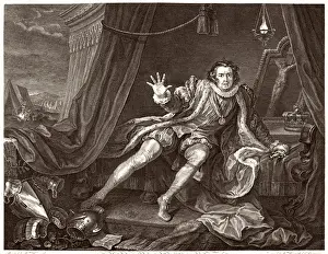 18th Century Theatre History Drucke: David Garrick / Hogarth