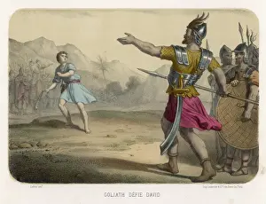 David gegen Goliath (Estampes)