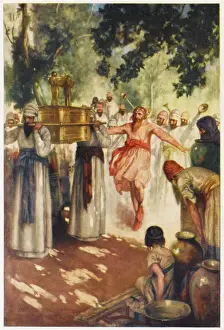 Old Testament Artwork Drucke: David Seizes the Ark