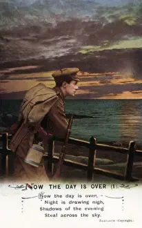 World War I Era Prints Drucke: Now the Day is over - 1