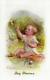 Vintage Children Playing Outside Drucke: Day Dreams