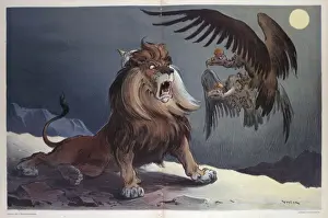British Lion Cartoon Drucke: Not dead yet