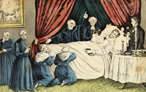 Irish History Prints Online Drucke: Death of Daniel O Connell