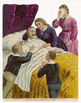 Victorian Era Royalty Drucke: Death of Prince Albert