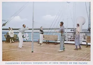 Tennis am Deck des Schiffes