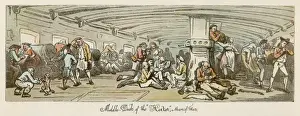 Historic Naval Vessels UK Drucke: Below Decks 1782