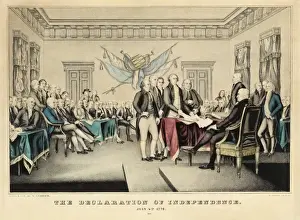 Declaration Of Independence Signing Drucke: The Declaration of Independence