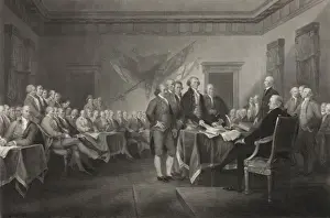 Independence Day Celebrations Drucke: Declaration of Independence, July 4th, 1776