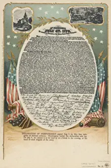 Die Erklärung der Unabhängigkeit, Vereinigte Staaten von Amerika