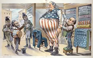 Puck Magazine Illustrations Drucke: Declined with thanks