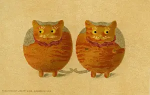 Vintage Cat Artwork Drucke: Decorative cats