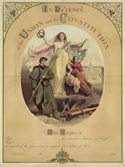 American History Prints For Sale Drucke: In defence of the Union and the Constitution
