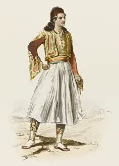 Drucke von Demetrios Mavromichalis griechischer Prinz und Patriot, der sich an dem Kampf für die Unabhängigkeit Griechenlands von der osmanischen Herrschaft beteiligte Griechenland Drucke: Demetrios Mavromichelis