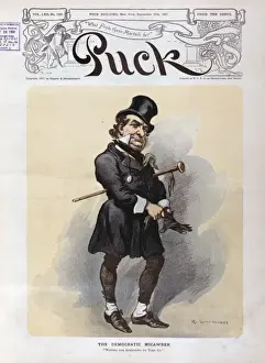 William Jennings Bryan Cartoon Drucke: The democratic Micawber