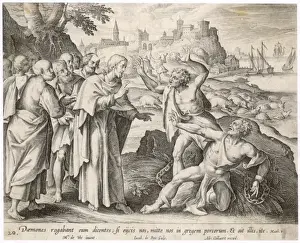 Christian Artwork Prints Drucke: Demons into Pigs