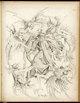 Religious Artwork Online Drucke: Demons and St Antony