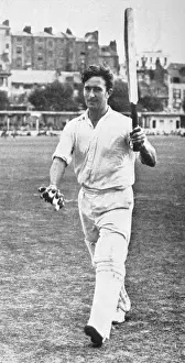 Middlesex Drucke: Denis Compton in Hastings