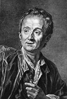 Denis Diderot Drucke: Denis Diderot, unbekannt
