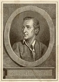 Denis Diderot Drucke: Denis Diderot und das Rondo für Klavier, Opus 57 (Oval)