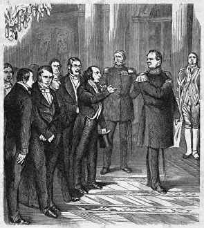 19th Century Royalty Drucke: Deputation to the King 2