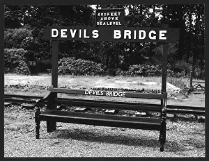 Welsh Railways History Drucke: Devils Bridge Station
