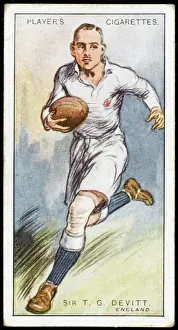 Rugby Union Player Portraits Drucke: Devitt / England Rugby