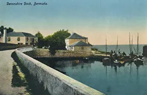 British Overseas Territory Photography Drucke: Devonshre Dock, Bermuda, Atlantic Ocean