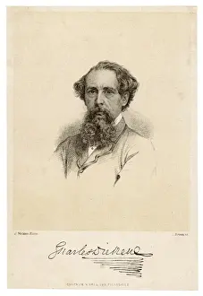 Charles Dickens Author Drucke: Dickens (Brown)
