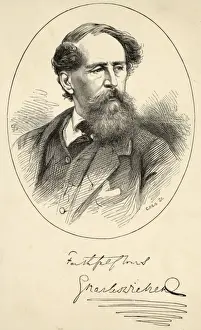 Charles Dickens Portrait Drucke: Dickens Cp&g