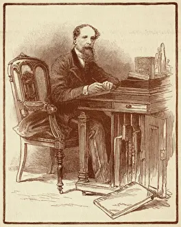 Victorian Era Photographs Drucke: Dickens Gurney Photo