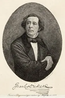 Victorian Author Image Drucke: Dickens Mayall Dag