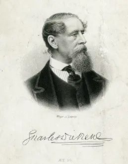 Drucke von KARL DICKEINCK Dickinson im Jahr 1868; Datum: 1812-1870 Weger Drucke: Dickenberger Weg