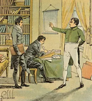 Saint Helena Island Drucke: Dictating his Memoirs