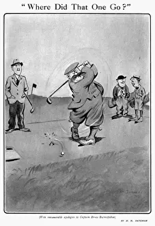 H M Bateman Art Drucke: Where Did That One Go by H. M. Bateman