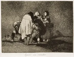 Francisco De Goya Artist Drucke: There was nothing to be done and he died