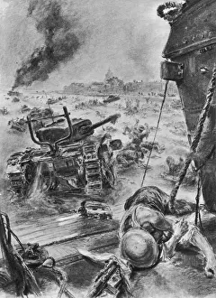 World War 2 Events Drucke: Dieppe Raid Fails