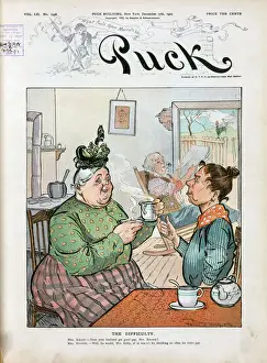 Puck Magazine Art Drucke: The difficulty