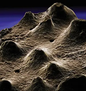 Scanning Electron Microscope Image Drucke: Dinosaur eggshell