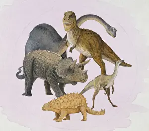 Prehistoric Animals Drucke: Dinosaurs