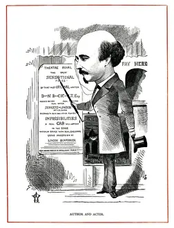 Historical Performing Artists Drucke: Dion Boucicault / Waddy