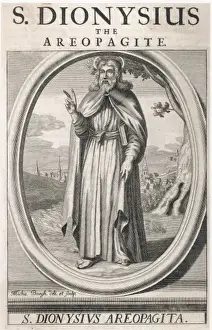 Drucke von St Dionysius der Areopagitische wurde von Paul auf dem Areopags getauft und wurde zum ersten Bischof Athenas geworden aber kam bei Kaiser Domitian im Martyrium zu Schaden Athen Drucke: Dionysios der Aeropagit