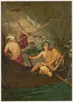 Greek Mythology Art Prints Drucke: Dionysos & Frogs